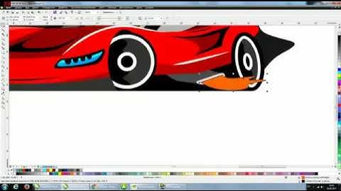 Corel draw- tutorial (vector sport car illustration)