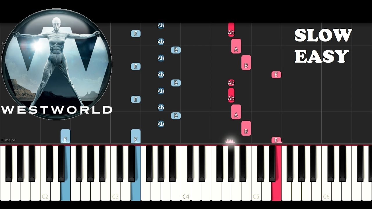 Westworld 2 (Ramin Djawadi) Runaway (SLOW EASY PIANO TUTORIAL) YouTube