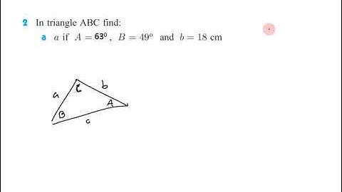 IB SL Math Topic 3 6 3 1 Using Sine Rule to find a side