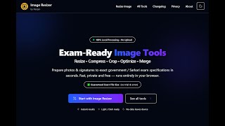 How to get Exact size of Image after resizing for Government Exams