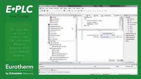 Backup a Project - Eurotherm E+PLC CODESYS tutorial