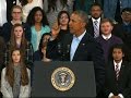 AP-Respond to societal changes with confidence, Obama tells US people