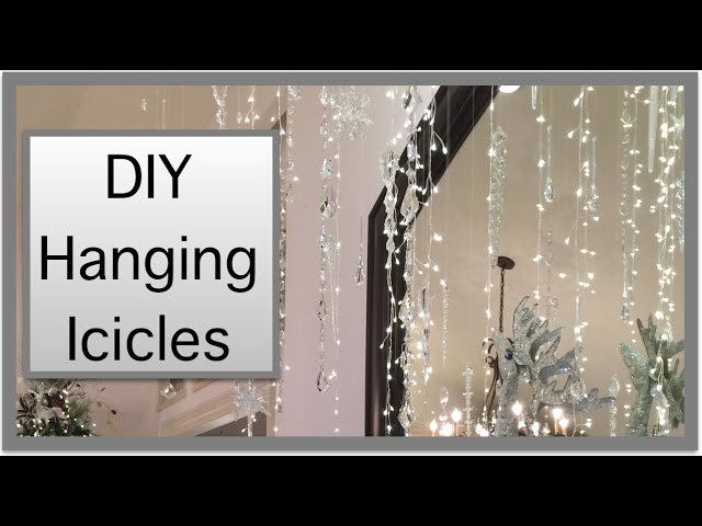 Christmas Decorations | Hanging Icicles from the Ceiling! - YouTube