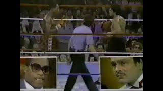 Roberto Duran vs Davey Moore (CBS w/Duran & Moore studio commentary)