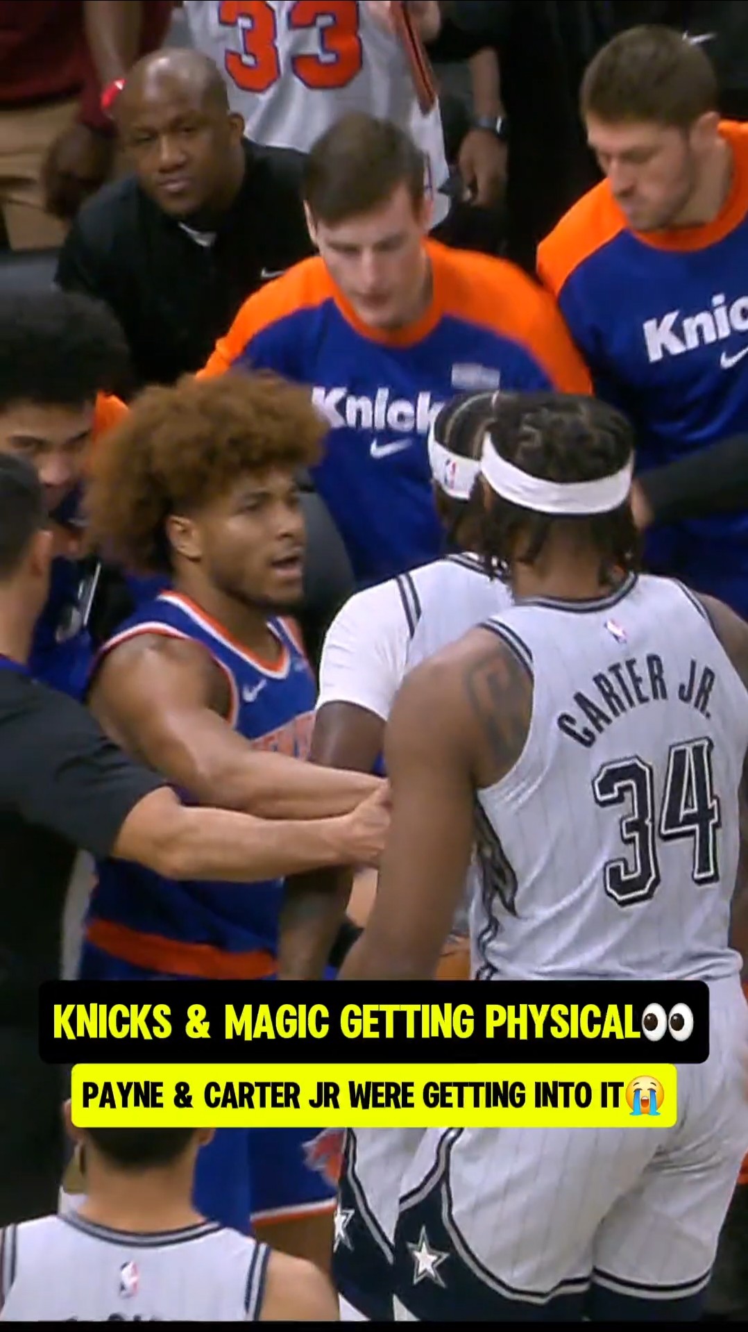 Knicks vs Magic getting Heated?