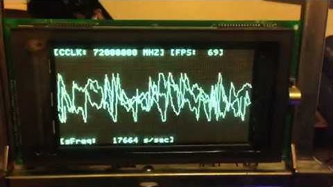 MBED (NXP Arm LPC1768) Noritake VFD Oscilloscope - Music Input