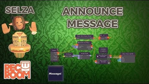 How To Make A Cv2 Announcement In Recroom