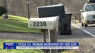 Elderly Owego women murdered by her son
