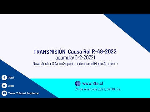Transmisión causa R-49-2022 (acumula C-2-2022)