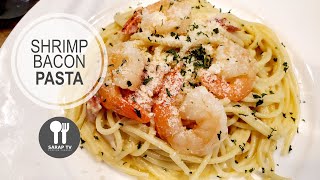 Shrimp bacon pasta easy recipe