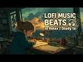 lofi to study and chill ~ rainy sunset vibes - lofi beats to relax/study to &amp; calm music
