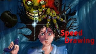 Speed Drawing - A Nightmare At Freddys - (unusualbox)