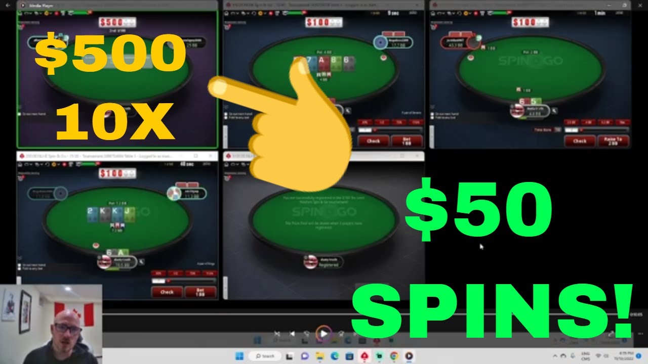 CRUSHING THE 50 SPINS ON POKERSTARS ONTARIO!! 500 SPIN YouTube