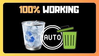 EASY WAYS To Automatically Empty Recycle Bin In Windows 11 PC Or Laptop