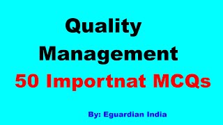 Quality Management MCQs | Quality Management system MCQs screenshot 2