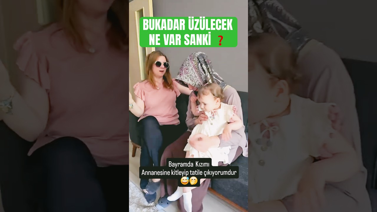 Bayramda Çocuğu Anneanneye Kitleyip Tatile Kaçan Anne Dansı! 😂 #shorts #tbt | Çelik Ailesi Düzce
