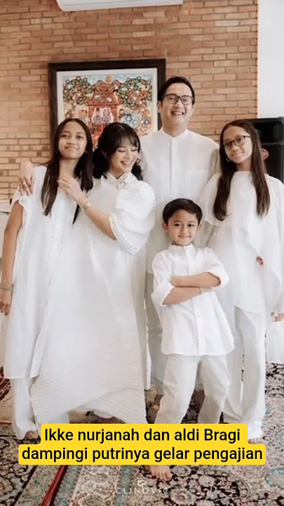 Ikke Nurjanah and Aldi Bragi accompany their daughter in holding a religious study #videoshorts #...