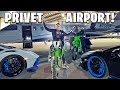 RIDING MY DIRT BIKE IN A PRIVATE AIRPORT ! ( POLICE ? ) | BRAAP VLOGS