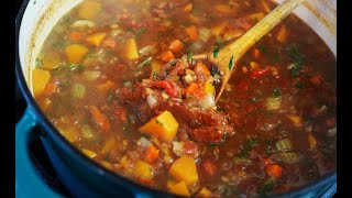 Hearty Lentil Soup (warms the soul) | CaribbeanPot.com