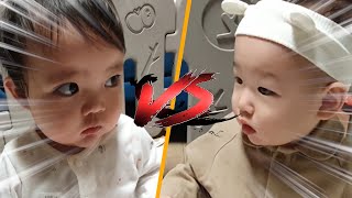 [KOR Parenting] First fight in life? how 9-month-old baby angels play together.