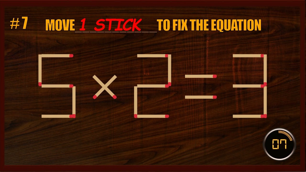 Matchstick Puzzle | Matchstick Logic Puzzles | Matchstick Tricks