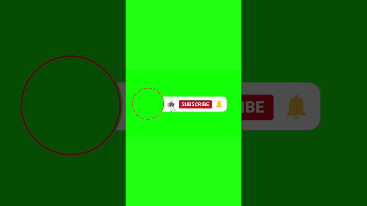 YouTube Channel Subscribe Button With Image Green Screen Effect