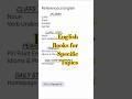 English Reference Books for Specific Topics