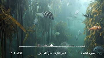 سورة الفاتحة القارئ: علي الحذيفي