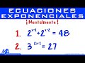 Solución de Ecuaciones Exponenciales MENTALMENTE!