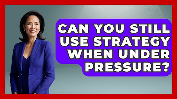 Can You Still Use Strategy When Under Pressure? - Ping Pong Prodigy