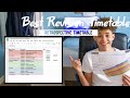 How to make THE BEST REVISION TIMETABLE | GCSE STUDENTS