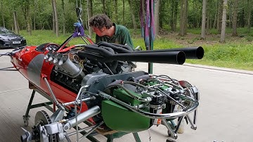 Graham Hill Indy 500 Lotus 38/8S fired up!