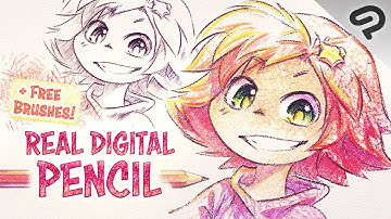 The Secret to REAL DIGITAL PENCILS: The Fluffy Look Fast & Easy in Clip Studio Paint