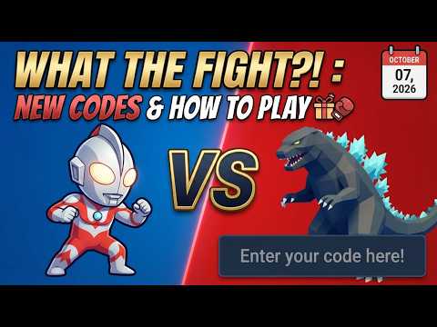 NEW CODES &amp; HOW TO PLAY What The Fight?! ROBLOX | OCTOBER 07, 2026