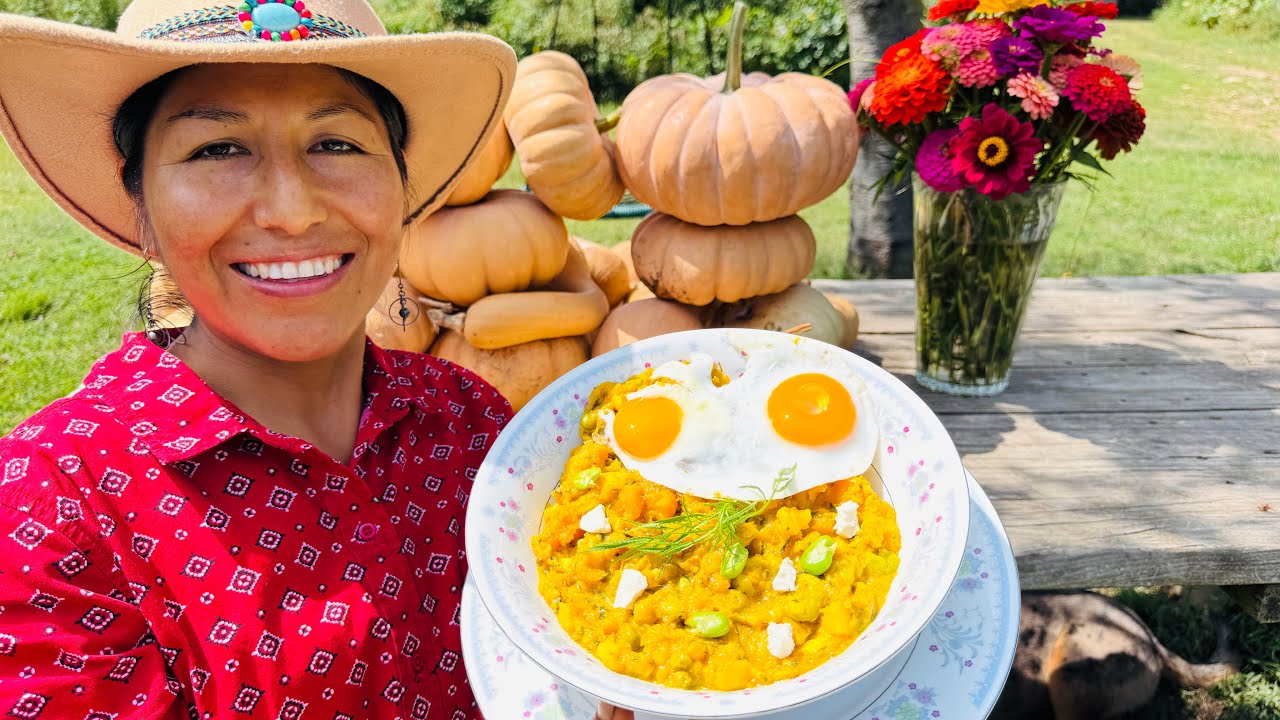 Gran COSECHA de ZAPALLO y Preparación de LOCRO de ZAPALLO/Lucy Rich🇺🇸🇵🇪