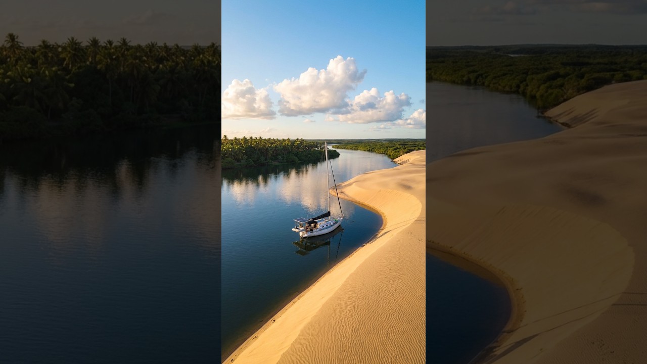 ⁣A paz das dunas no Rio São Francisco
