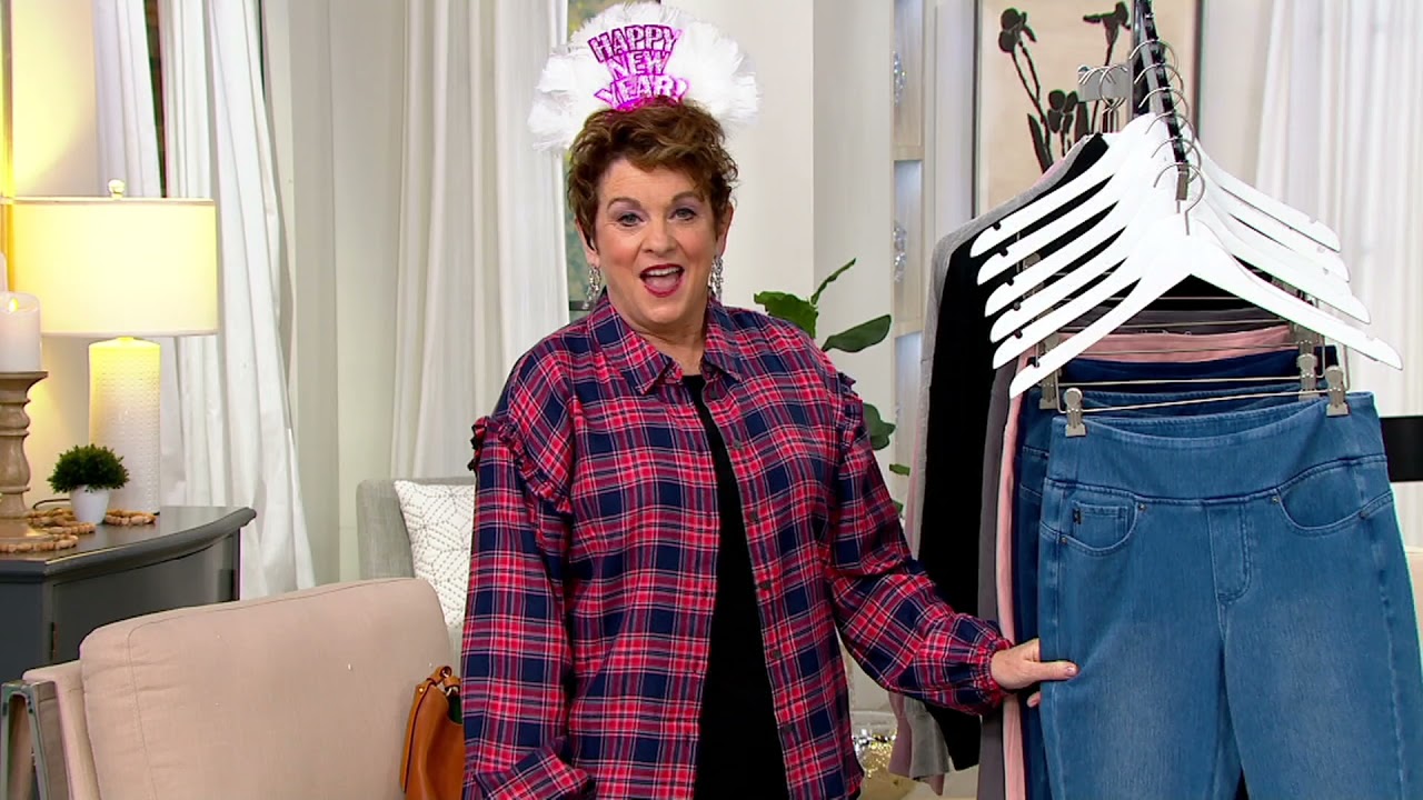 Belle by Kim Gravel Flexibelle Belle Curve Slim Leg Jeans on QVC