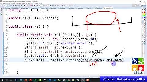 metodo subString de una Clase String en JAVA
