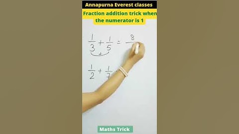 Fraction addition trick #mathsshorts #shorts #shortsvideo #viral #viralshorts #viralvideo #trending