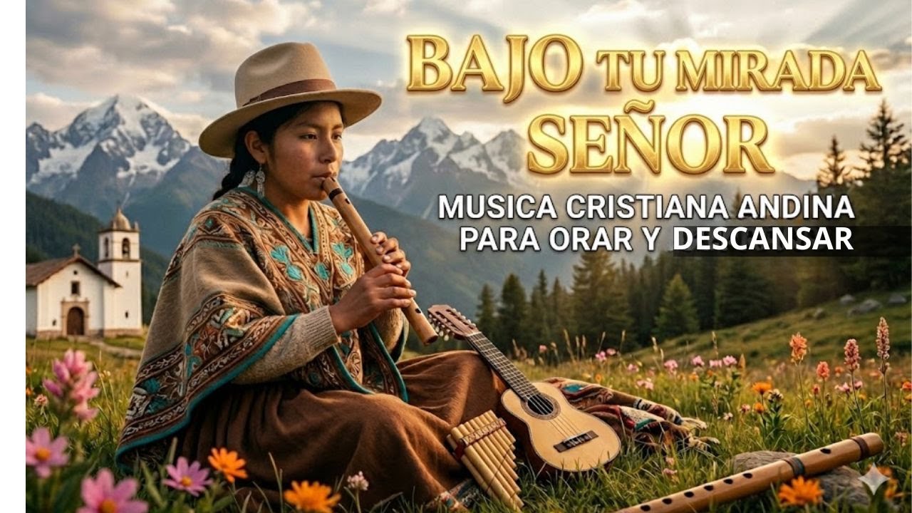 BAJO TU MIRADA SEÑOR | Música Cristiana Andina para Orar y Descansar
