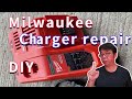 How to repair Milwaukee tool battery charger by yourself step by step  pirate-king studio