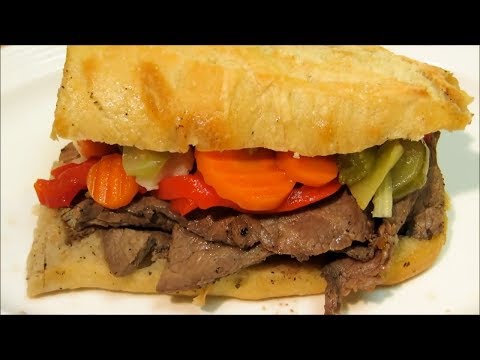 Chicago Style Italian Beef! - How to make Italian Beef Sandwich