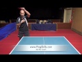Playing a forehand from the backhand area