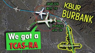 NEAR MID-AIR COLLISION at Burbank | "Is he off the runway yet?"