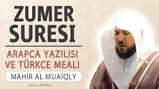 Zümer suresi anlamı dinle Mahir al Muaiqly (Zümer suresi arapça yazılışı okunuşu ve meali)