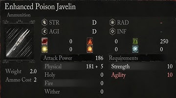 Lords of the Fallen - Enhanced Poison Javelin