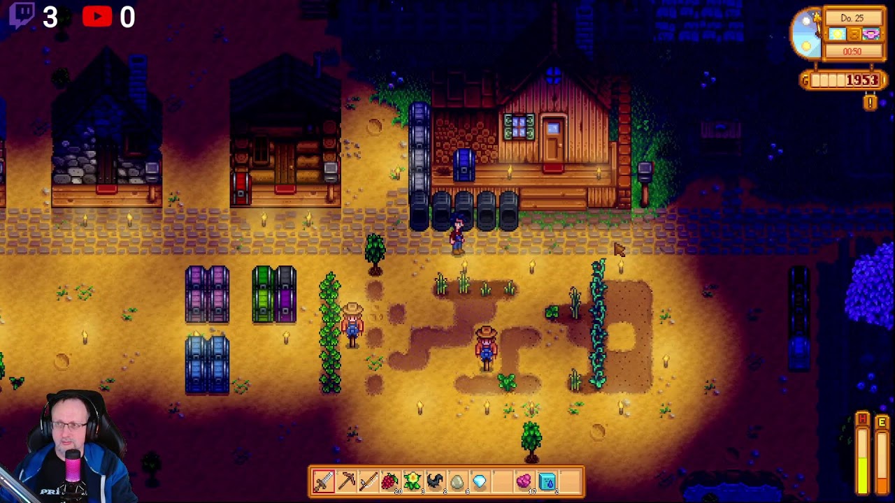 Stardew Valley 005 Manni Holz ab, Daelis plündert den Teich und Blue