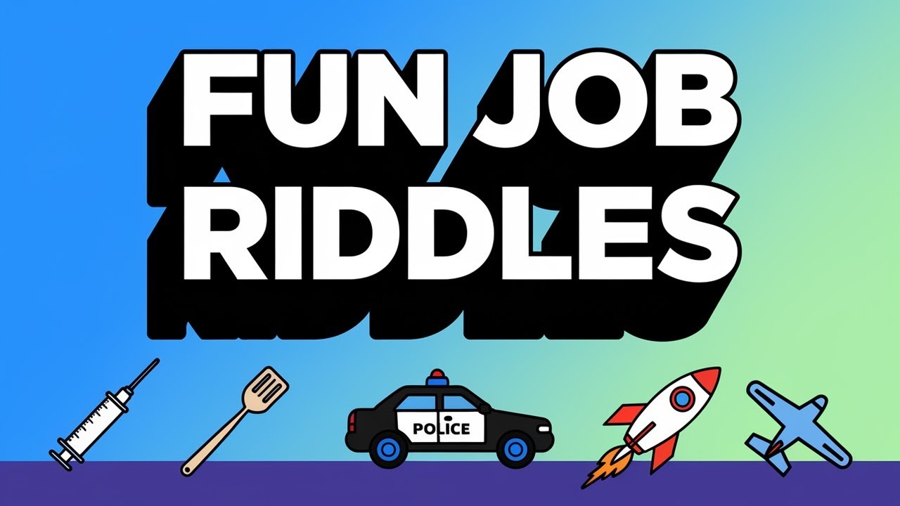 Guess the Job! 🔥 Fun Riddles for Smart Kids | Brain Teasers & Puzzles 🤔 ...