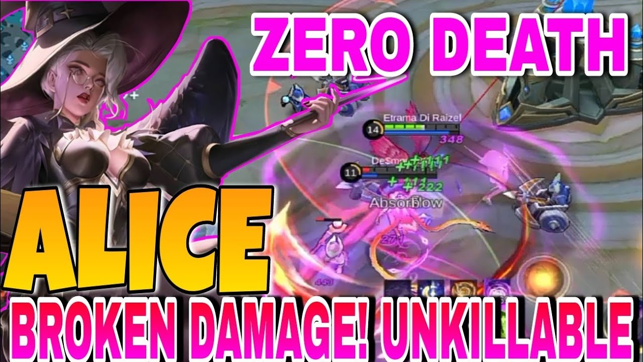DEADLY !! Alice Tower Diving " ZERO DEATH | 100% IMMORTAL | Top Global Alice Gameplay | MLBB ...