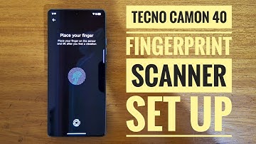 TECNO CAMON 40 FINGERPRINT SET UP.